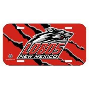 New Mexico LOBOS License Plate   NCAA License Plates 