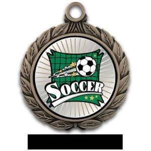 Hasty Awards 2.75 Xtreme Custom Soccer Insert Medals BRONZE MEDAL 