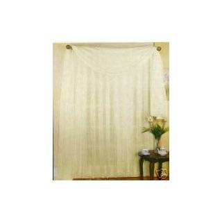   84 LONG IVORY BONE BEIGE SHEER VOILE CURTAINS / TAILORED CURTAIN