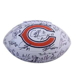  2010 2011 Chicago Bears Team Signed Logo Football GAI 