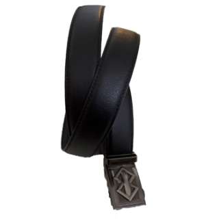   Adjustable Length) Mens Dress Belt   Removable Buckle  Black  