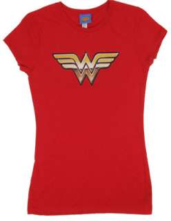 Wonder Woman Logo   DC Comics Sheer Womens T shirt  