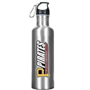  MLB Pittsburgh Pirates 34oz Silver Aluminum Water Bottle 
