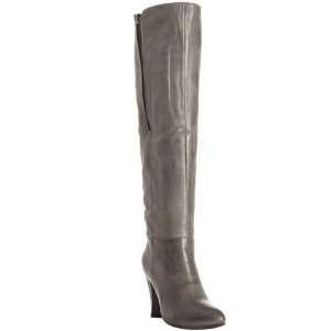   Mooz grey leather Gayle cuffed faux fur lined boots: Everything Else