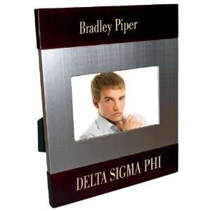 Delta Sigma Phi Brush Silver Frame:  Home & Kitchen