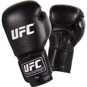  UFC Official MMA Leather Heavy Bag Gloves   Black Sports 