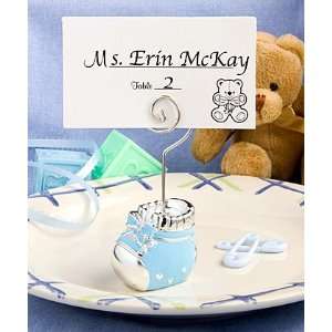  Blue baby bootie place card holders Health & Personal 