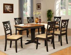 PC DINING ROOM SET TABLE 6 CHAIRS EXTENSION LEAF  