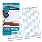 ADAMS BUSINESS FORMS Vehicle Mileage Log Book, 64 Pages, 3 1/4x6 1/4 