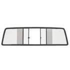 CRL Automotive CRL Duo Vent Four Panel Truck Slider with Clear Glass 