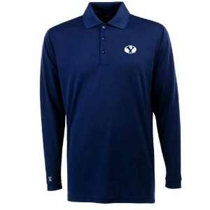  Brigham Young Long Sleeve Polo Shirt (Team Color) Sports 