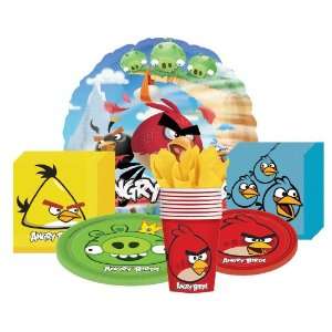 Angry Birds Party Supplies Pack for 8 Guests Including Plates, Cups 