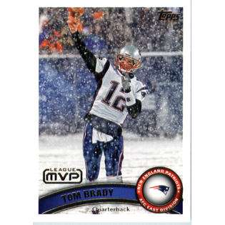 2011 Topps Football Card # 240 Tom Brady MVP   New England Patriots 