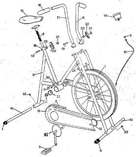 VITAMASTER Exercise bike Wheel hub assembly Parts  Model R8117 