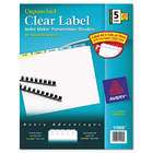Avery® Index Maker Clear Label Divider w/Color Tab