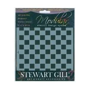  Stewart Gill Modular System Stencil Large Checkerboard; 3 