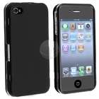 eForCity Snap on Rubber Coated Case w/ Cover for Apple iPhone 4/4S 