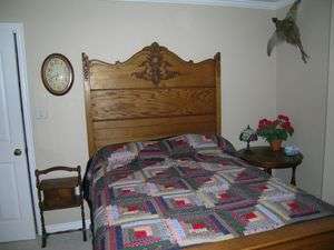 Antique Oak Full Size Bed  