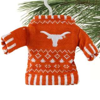 Texas Longhorns 5 1/2 Knit Sweater Ornament 