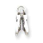 Allure Jewel & Gift Sterling Silver Antique Ladies Flat Shoes Charm
