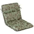   Patio Furniture High Back Chair Cushion   Sage Blossom Sunbrella