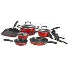 Fal/Wearever T fal 12pc Cookware Set  Red C112SC74