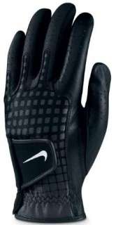 2011 Nike Tech Xtreme III Mens Golf Glove Black Cabretta Leather $14 