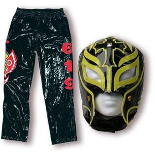  Rey Mysterio Black & Yellow Replica Kid Size Mask & 1st Series Black 