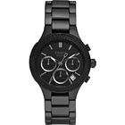 DKNY BLACKED OUT CERAMIC CHRONOGRAPH CASUAL LADIES WATCH STEEL NY8184