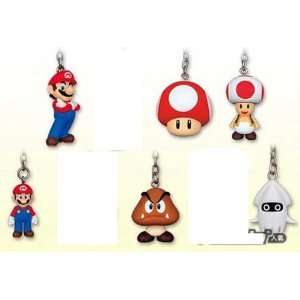   New Super Mario Bros. Characters Keychain (6 Characters) Toys & Games