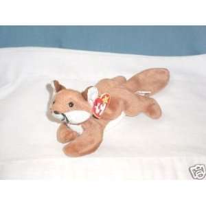  TY Beanie Baby   SLY the Fox (White Belly) Toys & Games