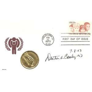  DENTON A. COOLEY, M.D. SIGNED FIRST DAY COVER: Everything 
