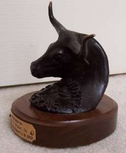 Bronze Award Statue LONGHORN CATTLE FT WORTH TEXAS  