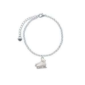  White Ice Skates Elegant Charm Bracelet [Jewelry]: Jewelry