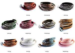 Humanity for All Leather Bracelet Wrap Around Regular  