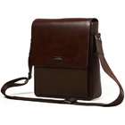 Byarms Leather Shoulder Bag for Business Mens Casual Style