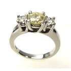 Carats Three Stone Round Diamond White Gold Engagement Ring 