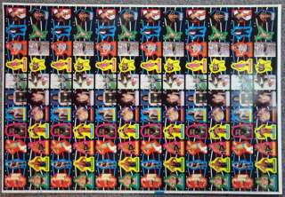 1985 TOPPS WWF UNCUT SHEET OF 132 CARDS  