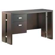 South Shore Element Office Desk with Drawers   Chocolate 