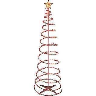 7ft Spiral Christmas Tree with 300 Lights, Multicolor  Holiday 