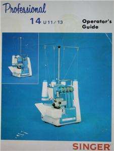 Singer 14u13 Sewing Machine Instruction Manual On CD  