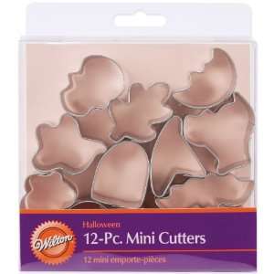 Mini Metal Cookie Cutters 12/Pkg Halloween