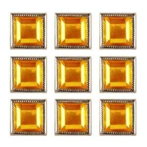  Square 1/2 With Frame Amber By The Package Arts, Crafts 