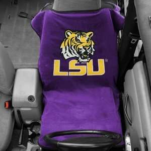  LSU Tigers Purple Car Seat Towel Cover: Sports & Outdoors