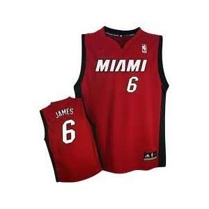 com LeBron James Basketball Jersey Set Red #6 Miami Heat Kids Youth 