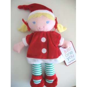  Carters Just One You Christmas Doll Plush Baby Toy: Baby
