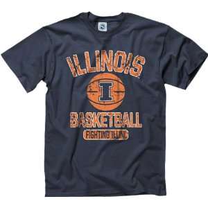   Illinois Fighting Illini Navy Youth Ballin T Shirt: Sports & Outdoors