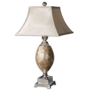 Uttermost 32.3 Inch Pearl Table Lamp In Real Roasted, Mother Of Pearl 