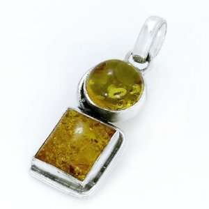 4.10 Gm Natural 50 Million Years Old Amber 925 Silver 
