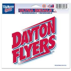  Dayton Flyers Official Logo 4x6 Ultra Decal Window Cling 